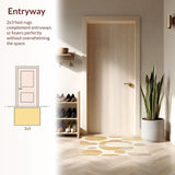 Ultra Soft Area Rug, Non Slip, Stain Resistant, Washable Area Rugs for Living Room, Bedroom, Harmony Beige Area Soothing Earthy Hue for Chic Floor Decor(Beige)