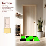 Brightly Colored Urban Journey Mat(Green)