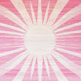 Charming Pastel Sunburst Motif(Pink)