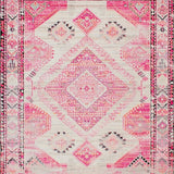 Ultra Soft Area Rug, Non Slip, Stain Resistant, Washable Area Rugs for Living Room, Bedroom, Modern Boho Abstract Patterns(Pink)