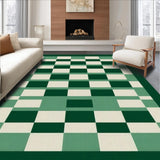 Artistic Green and White Tiled(Green)
