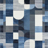 Refined Contemporary Circular Elements(Blue)