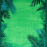 Dynamic Jungle Flora and Fauna Design(Green)