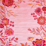Ultra Soft Area Rug, Non Slip, Stain Resistant, Washable Area Rugs for Living Room, Bedroom, Stylish Abstract Floral Celebration(Pink)