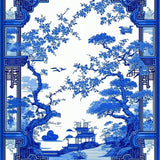 Charming Blue and Beige Medallion Style(Blue)