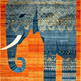 Ultra Soft Area Rug, Non Slip, Stain Resistant, Washable Area Rugs for Living Room, Bedroom, Lively Colorful Animal Design(Orange)