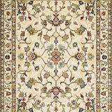 Ultra Soft Area Rug, Non Slip, Stain Resistant, Washable Area Rugs for Living Room, Bedroom, Rustic Neutral Botanical Motif(Beige)