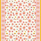 Ultra Soft Area Rug, Non Slip, Stain Resistant, Washable Area Rugs for Living Room, Bedroom, Delicate Microfiber Daisy Pattern(White)