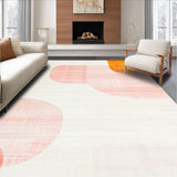 Ultra Soft Area Rug, Non Slip, Stain Resistant, Washable Area Rugs for Living Room, Bedroom, Contemporary Dynamic Color Splash(White)