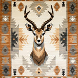 Ultra Soft Area Rug, Non Slip, Stain Resistant, Washable Area Rugs for Living Room, Bedroom, Modern Neutral Graphic Elements(Beige)
