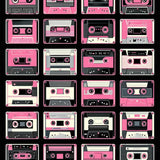 Ultra Soft Area Rug, Non Slip, Stain Resistant, Washable Area Rugs for Living Room, Bedroom, Lively 80s Inspired Soundscape(Pink)