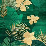 Luxurious Botanical Print Design(Green)