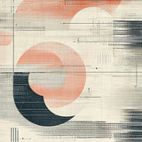Ultra Soft Area Rug, Non Slip, Stain Resistant, Washable Area Rugs for Living Room, Bedroom, Minimalist Peach Bloom Geometric Abstract Contemporary Art Rug(Gray)