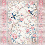 Ultra Soft Area Rug, Non Slip, Stain Resistant, Washable Area Rugs for Living Room, Bedroom, Playful Garden Party Vibe(White)