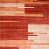 Ultra Soft Area Rug, Non Slip, Stain Resistant, Washable Area Rugs for Living Room, Bedroom, Eclectic Modern Abstract Fusion(Red)