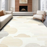 Ivory Cloudscape Area Faux Fur for Cozy Comfort(Beige)