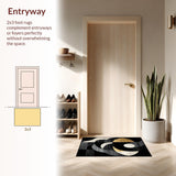 Chic Abstract Geometric Fusion(Black)