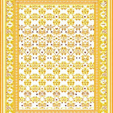 Ultra Soft Area Rug, Non Slip, Stain Resistant, Washable Area Rugs for Living Room, Bedroom, Vintage with Mustard and Brown Gradient(Gold)