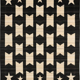 Elegant Rustic Star Border Accent(Black)