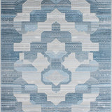 Sophisticated Vintage Geometric Fusion(Blue)