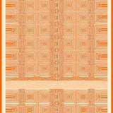Ultra Soft Area Rug, Non Slip, Stain Resistant, Washable Area Rugs for Living Room, Bedroom, Striking Warm Tones Medallion Layout(Orange)