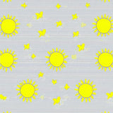 Ultra Soft Area Rug, Non Slip, Stain Resistant, Washable Area Rugs for Living Room, Bedroom, Cute Childlike Sunshine Illustration(Yellow)