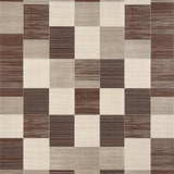 Elegant Toned Checkered Motif(Beige)