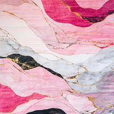 Ultra Soft Area Rug, Non Slip, Stain Resistant, Washable Area Rugs for Living Room, Bedroom, Sophisticated Twisted Linear Arrangement(Pink)
