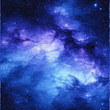 Ultra Soft Area Rug, Non Slip, Stain Resistant, Washable Area Rugs for Living Room, Bedroom, Starry Dreamscape Abstract Vision(Blue)