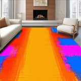 Ultra Soft Area Rug, Non Slip, Stain Resistant, Washable Area Rugs for Living Room, Bedroom, Elegant Soft Gradient Fusion(Orange)