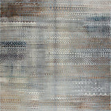 Ultra Soft Area Rug, Non Slip, Stain Resistant, Washable Area Rugs for Living Room, Bedroom, Elegant Monochrome Geometric Design(Gray)
