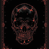 Ultra Soft Area Rug, Non Slip, Stain Resistant, Washable Area Rugs for Living Room, Bedroom, Mysterious Grunge Skull Pattern(Black)