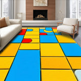 Ultra Soft Area Rug, Non Slip, Stain Resistant, Washable Area Rugs for Living Room, Bedroom, Interactive Educational Color Spectrum(Blue)