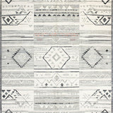 Ultra Soft Area Rug, Non Slip, Stain Resistant, Washable Area Rugs for Living Room, Bedroom, Rustic Earthy Tones with Lattice Design(Gray)
