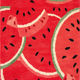 Fresh Greenery Accented Tapestry(Red)