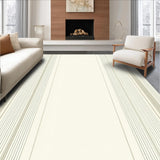 Ultra Soft Area Rug, Non Slip, Stain Resistant, Washable Area Rugs for Living Room, Bedroom, Modern Linear Art(Beige)