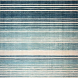 Ultra Soft Area Rug, Non Slip, Stain Resistant, Washable Area Rugs for Living Room, Bedroom, Modern Ombre Stripe Rug, Blue Abstract Design(Blue)