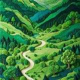Nature Inspired Playful Round Accents(Green)