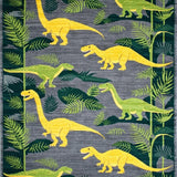 Jurassic Jungle Leaf Composition(Gray)