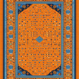 Ultra Soft Area Rug, Non Slip, Stain Resistant, Washable Area Rugs for Living Room, Bedroom, Contemporary Animal-Inspired Decor(Orange)