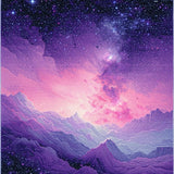 Ultra Soft Area Rug, Non Slip, Stain Resistant, Washable Area Rugs for Living Room, Bedroom, Bold Cosmic Fantasy Texture(Purple)