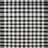 Ultra Soft Area Rug, Non Slip, Stain Resistant, Washable Area Rugs for Living Room, Bedroom, Elegant Black and White Geometric Motif(Black)