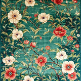 Ultra Soft Area Rug, Non Slip, Stain Resistant, Washable Area Rugs for Living Room, Bedroom, Sophisticated Nature-Inspired Pattern(Blue)