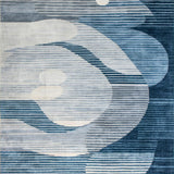 Ultra Soft Area Rug, Non Slip, Stain Resistant, Washable Area Rugs for Living Room, Bedroom, Tranquil Soft Blue Toned Elegance(Blue)