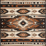 Ultra Soft Area Rug, Non Slip, Stain Resistant, Washable Area Rugs for Living Room, Bedroom, Cultural Rustic Geometric Aesthetic(Brown)