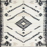Ultra Soft Area Rug, Non Slip, Stain Resistant, Washable Area Rugs for Living Room, Bedroom, Elegant Neutral Geometric Motif(Gray)