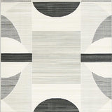 Ultra Soft Area Rug, Non Slip, Stain Resistant, Washable Area Rugs for Living Room, Bedroom, Sleek Geometric Arch Pattern(Gray)