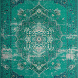 Ultra Soft Area Rug, Non Slip, Stain Resistant, Washable Area Rugs for Living Room, Bedroom, Sophisticated Green-Blue Harmony(Blue)