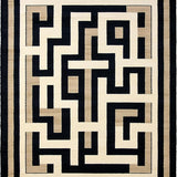 Ultra Soft Area Rug, Non Slip, Stain Resistant, Washable Area Rugs for Living Room, Bedroom, Greek Key Transitional Entryway Stain-Resistant Carpet(Beige)