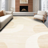 Ultra Soft Area Rug, Non Slip, Stain Resistant, Washable Area Rugs for Living Room, Bedroom, Elegant Beige Area Timeless Neutral With Texture(Beige)